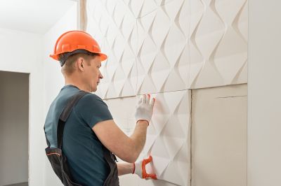 Living Room Tile Feature Wall